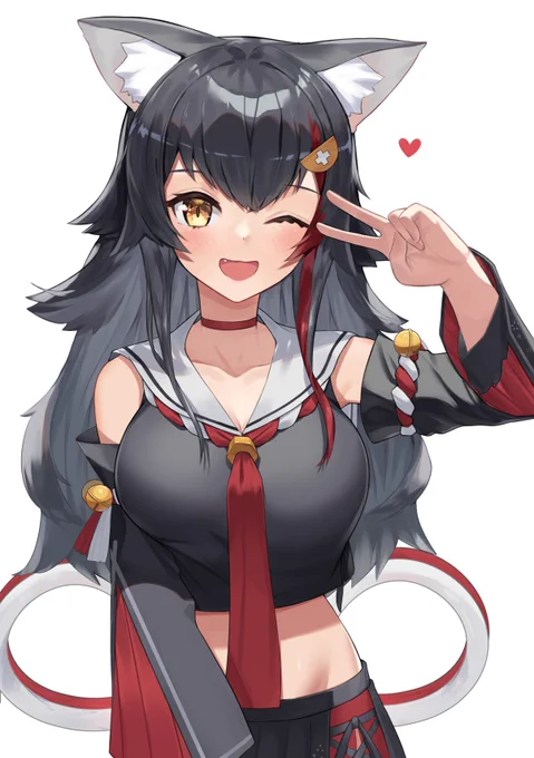 ✌️
#みおーん絵 