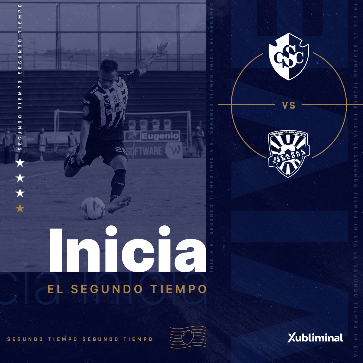 Cartagines's tweet photo. ⏱ 46' [ 1-0]▶️ ¡Empieza el segundo tiempo!

Con todo mi equipo💪🏼🏟

🔵⚪#VamosCartaginés | ⚽ #CSCvsJIC https://t.co/3ER1elwP7C