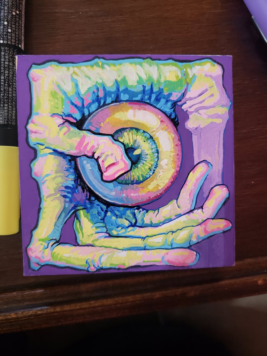 frienem's tweet photo. baby's first attempt at poscas https://t.co/Z92H0ilYs0