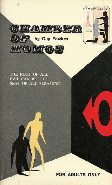 I'd love to read this humdinger by Guy Fawkes. The cover is superb #guyfawkes #chamberofhomos #queerpulfiction