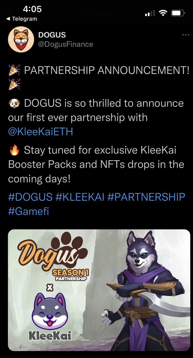 YOU want to invest in a SOLID project with the best community, 100% rugpull proof, #play2earn, NFT cardgaming &amp; #esports partnerships? We at $KLEE <a href="/KleeKaiETH/">KleeKai 💜</a> understand your wishes and make them REALITY! <a href="/DogusFinance/">DOGUS</a> #klee #BTC #ETH #Bitcoin #SHIB