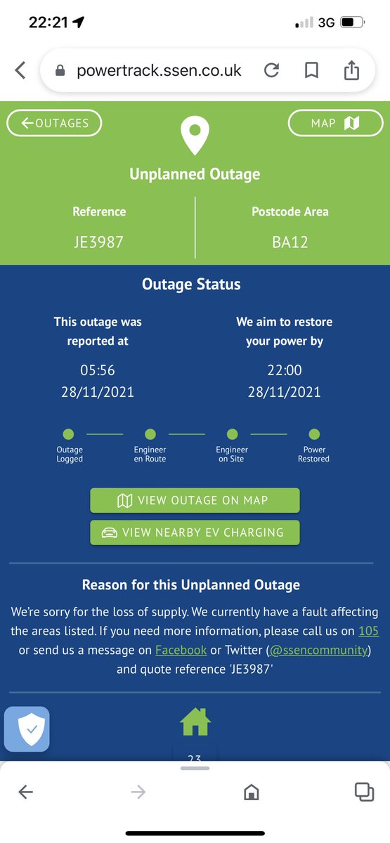 SpoonBanger_'s tweet photo. @ssencommunity  Power restored?! No it’s not! 27 hours 🤷🏻‍♀️ https://t.co/JTm9caqptE