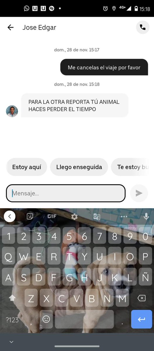 antonio_19_9's tweet photo. Que pasa con el pésimo servicio que dan tus conductores @Uber @Uber_MEX???  ya se están volviendo como cualquier taxista de quinta, traía un gato en transportadora y se pone así el tipo! https://t.co/do7SXye1Tc