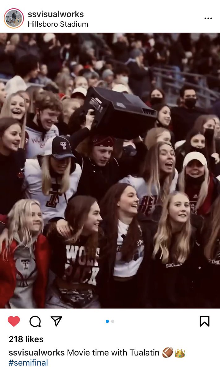 cathylagrow's tweet image. A screen grab of our high school students at Friday’s semifinals game, versus a screen grab of me in high school. 

One of these things is not like the other. #CoolFactor #MaybeTheyreBornWithIt