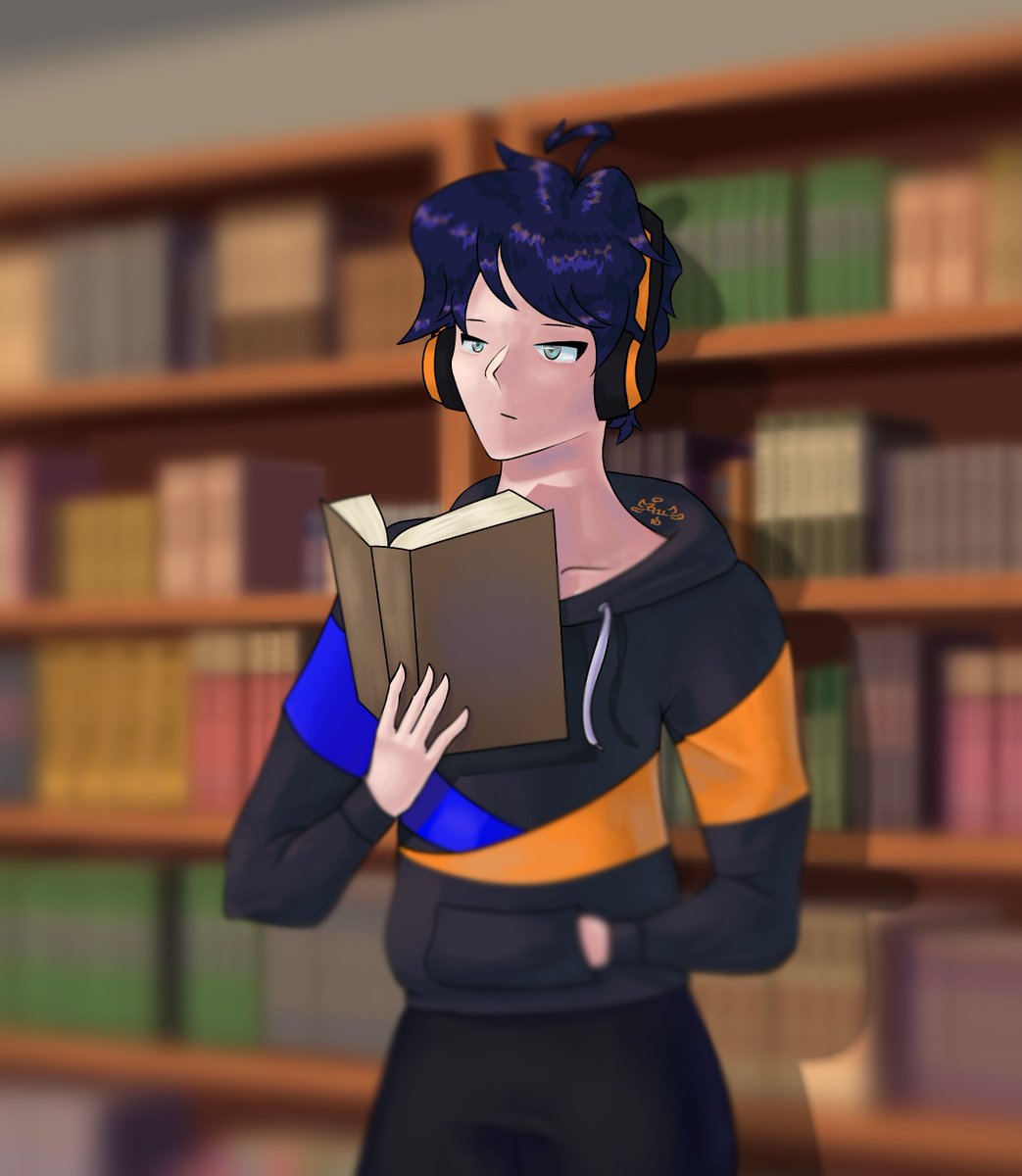 Good1nternetLag's tweet photo. Art for a friend, background from ibis paint, blurred and unblurred versions, paint without the t https://t.co/AwVtImYuKD