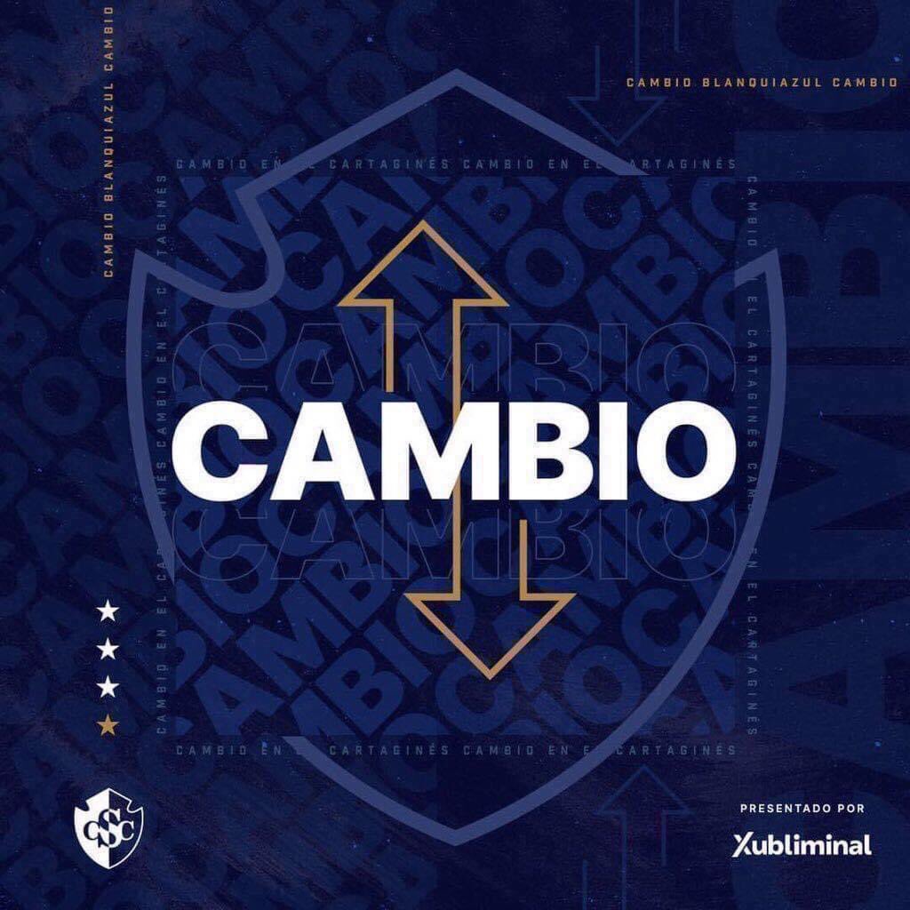 Cartagines's tweet photo. ⏱ 75’[ 4- 0] 1️⃣2️⃣3️⃣ ¡CAMBIO!🔄 

⬆️  Mauricio Montero
⬇️  Josue Murillo

⬆️  Byron Bonilla 
⬇️  Jeikell Venegas 

🔵⚪#VamosCartaginés | ⚽ #CSCvsJIC https://t.co/ls90SlcMe7