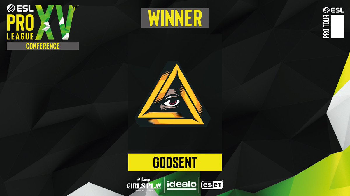 OpenWorldNowcom's tweet photo. Los chicos de @GODSENT son de #ESLProLeague ! 🎊🎊
Final apretadísimo pero que cae del lado de los brasileños de Godsent.
Acaba aquí nuestra andadura dentro de la #EPLConference y esperamos repetir pronto con el mejor #CSGO https://t.co/WuOHtQ0Yck