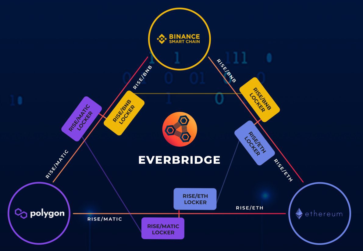 EverRise's tweet photo. 3 chains - one supply. All locked and loaded and ready for our v2 launch tomorrow! Just over 24 hours away!😍  $RISE https://t.co/T9QhPH5r9x