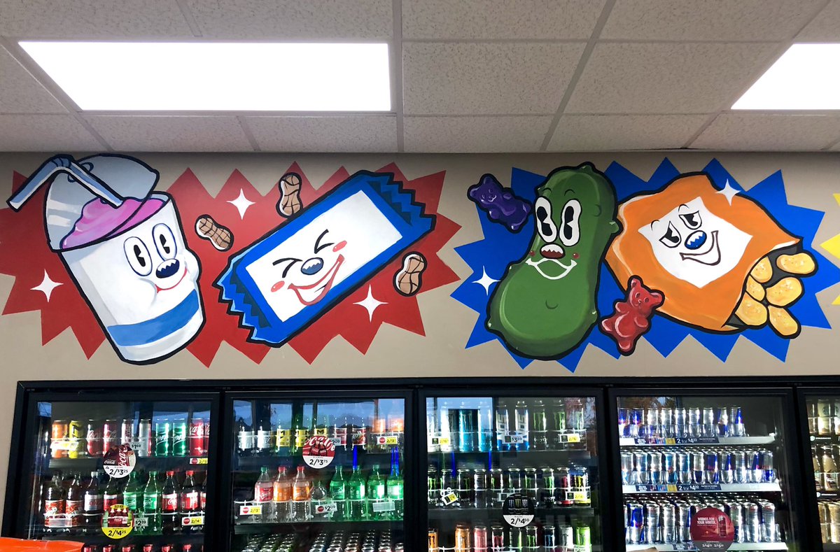 kidfigment's tweet photo. after four days of work my gas station mural is finally done https://t.co/yG4NDUCqkM