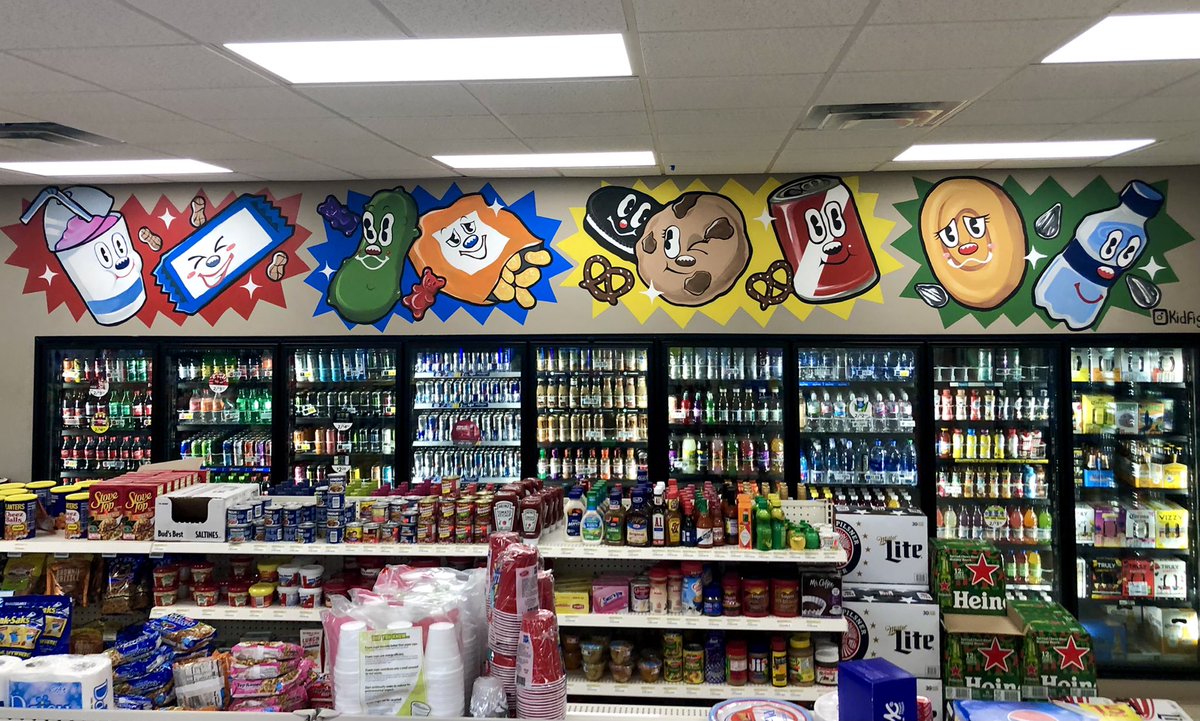 kidfigment's tweet photo. after four days of work my gas station mural is finally done https://t.co/yG4NDUCqkM