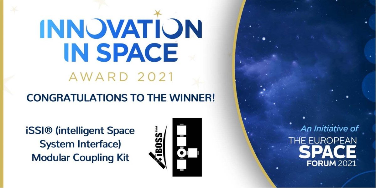 ArkisysInc's tweet photo. Arkisys are exited for our commercial partners, Joerg Kreisel, Thomas Schervan and the team at iBOSS GmbH who are the winners of the Innovation in Space Award from the EU Space Forum 2021 https://t.co/bz4xKi1124