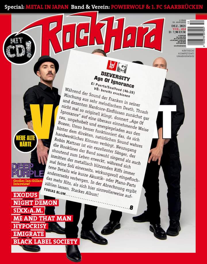 Thank you @rock_hard_de 😀🤘

#metal #MetalMusic #melodicdeathmetal #modernmetal  #music #Review