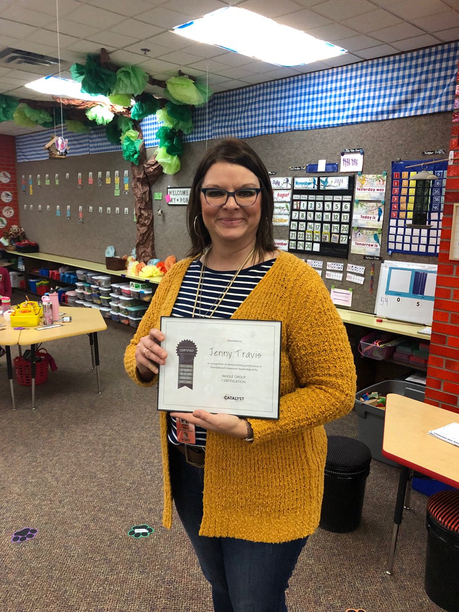 aulierick's tweet photo. Congrats on your Catalyst recertification, Mrs. Travis! #catalystapproach @JackiBrickman https://t.co/gPv01cHKJH