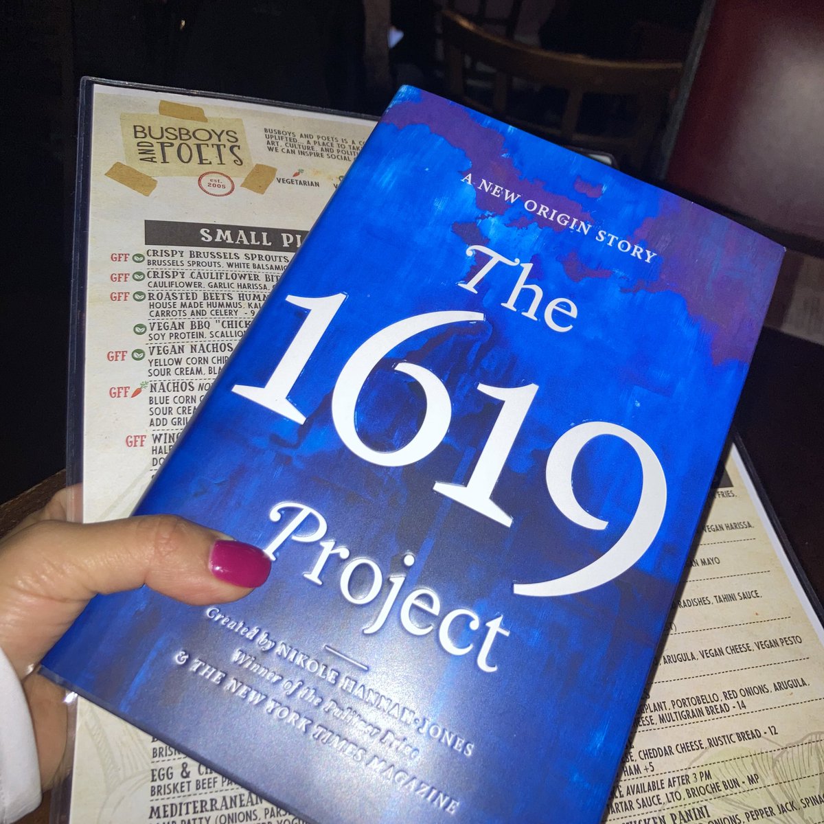 #megaexcited to listen to @nhannahjones at @busboysandpoets #1619Project