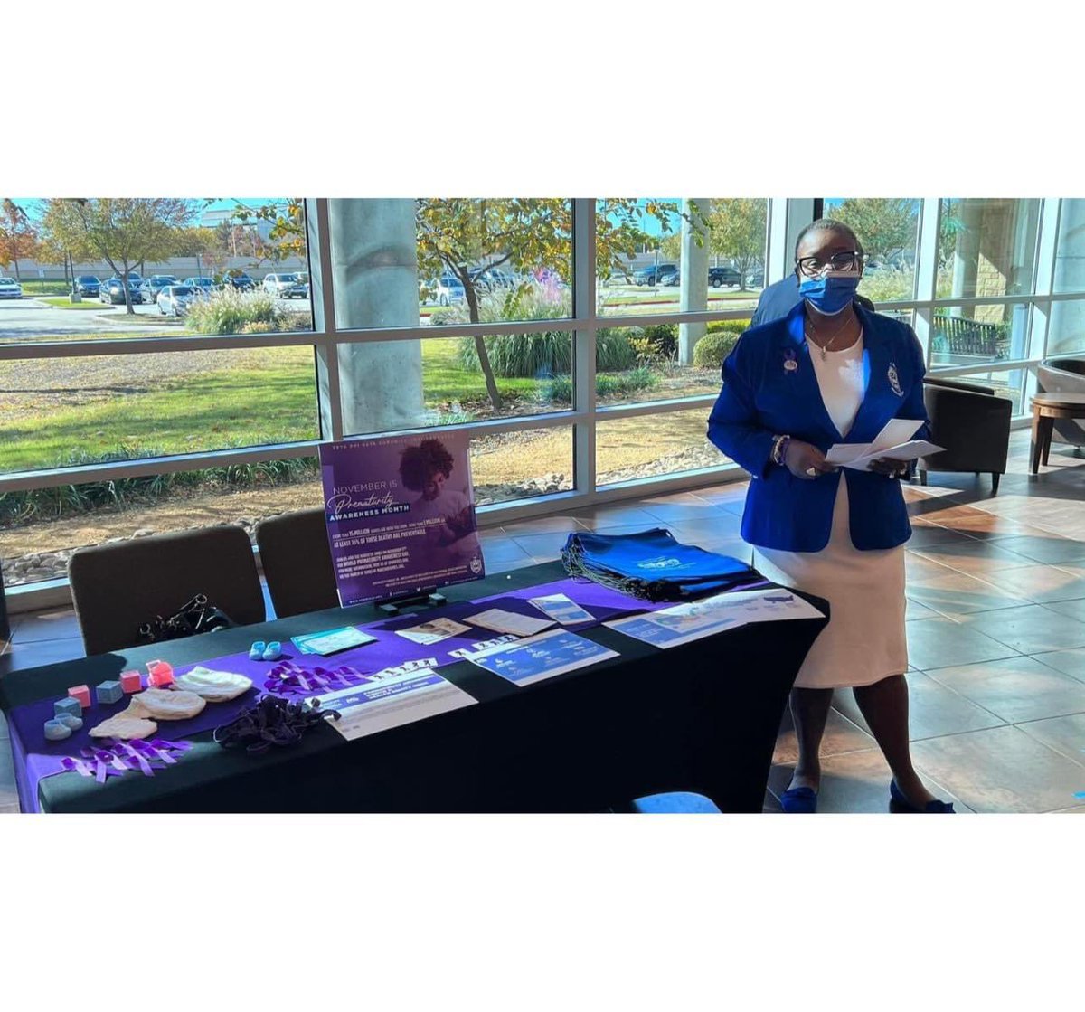 Special thank you to Dr. Terren Dames and North Dallas Community Bible Fellowship for allowing the Kappa Zeta Chapter to worship with you this morning and share information around Prematurity Awareness.  #ZPhiB #MarchOfDimes #ZPAP2021 #GreaterDallasZetas #SNCFD #ProjectHER