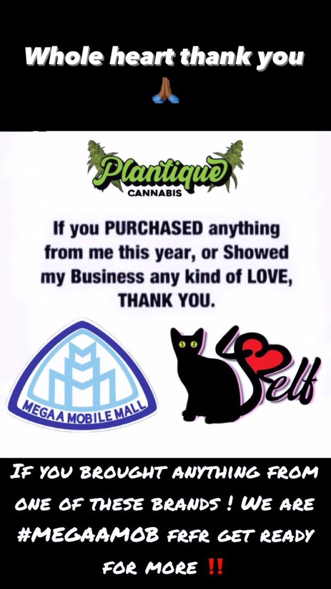 DezWaul_St's tweet photo. SPECIAL THANK YOU TO ALL MY FAMILY, FRIENDS, STRANGERS TURNED CUSTOMERS ππππππΎ
#MegaaMobileMall #Pussy4Self #Plantique #InvestInYourself
*we just getting started* https://t.co/CNhPmeeZ8v