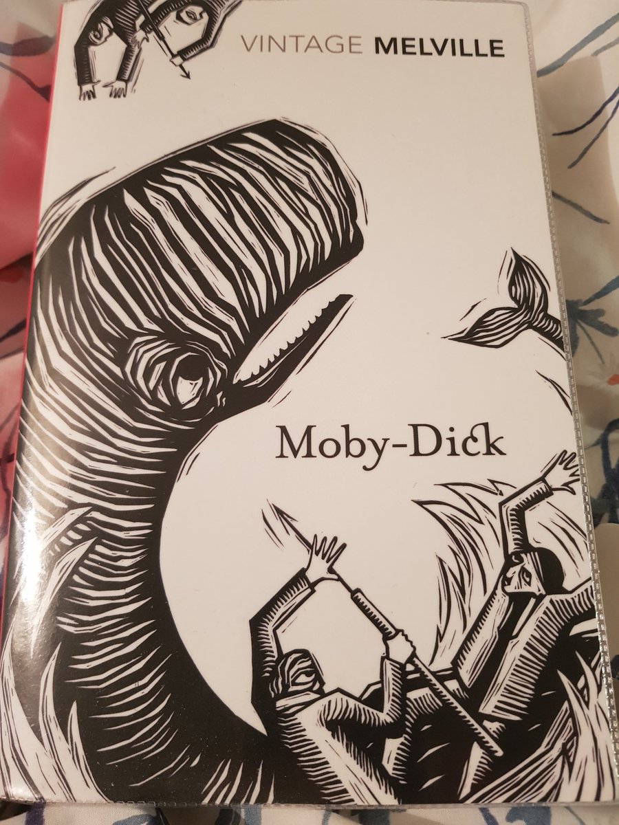 CathBax's tweet photo. #Book112 @LancsLibraries #LancsReads2021
#MobyDick 🐳 #HermanMelville #Vintage
The unabridged version chosen for my #ReadingBetweenTheWines group - meeting on Tuesday evening. Got a feeling I may get lynched 🤣 https://t.co/zXmsHH1uvT