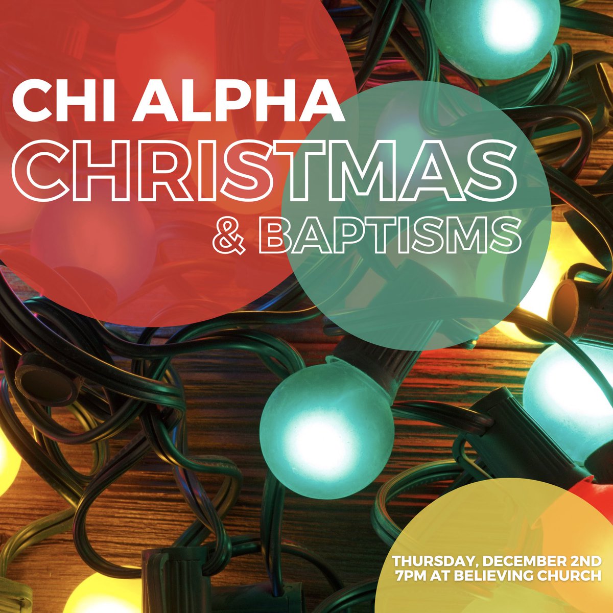 ChiAlphaMemphis's tweet photo. 🎄CHI ALPHA CHRISTMAS 🎄
Join us this Thursday, Dec. 2nd at @believingchurch at 7pm for our Christmas party and year end celebration of all God has done! https://t.co/SUFXWsrT7Z