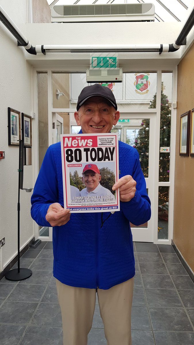 If you see this <a href="/CastletroyGC/">Castletroy Golf Club</a> legend this week be sure to wish him congratulations on a milestone birthday celebration. Freshest looking octogenarian I've ever seen👍😁.