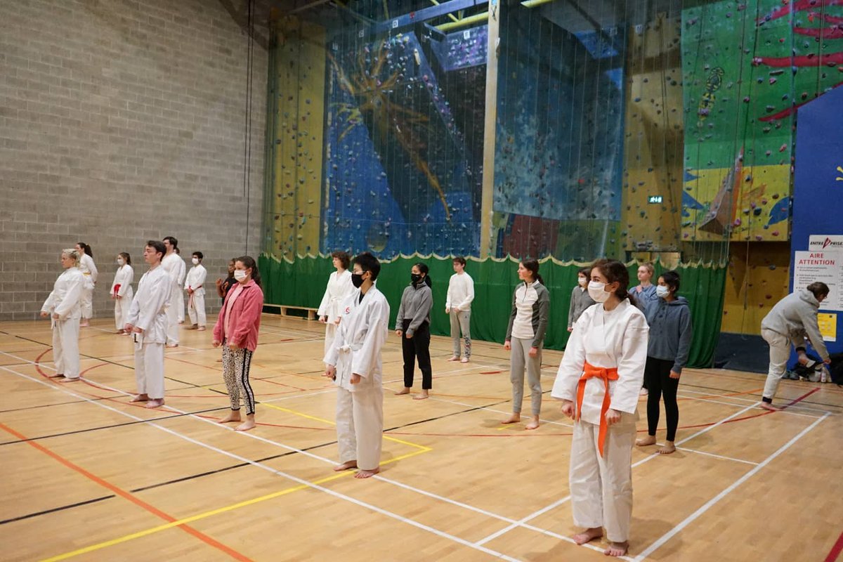 UCDKarate's tweet photo. On Friday we had our first in person grading in two years. It was a momentous occasion where some of our new members took the first step on their Kyu (colour grade) journey in Karate &amp; other long standing members took the final Kyu level step! Onwards to Shodan! Congratulations https://t.co/UHMZT5kWHV