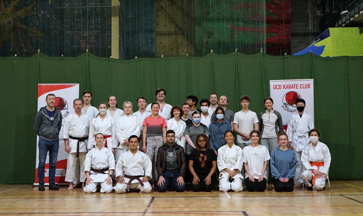 UCDKarate's tweet photo. On Friday we had our first in person grading in two years. It was a momentous occasion where some of our new members took the first step on their Kyu (colour grade) journey in Karate &amp; other long standing members took the final Kyu level step! Onwards to Shodan! Congratulations https://t.co/UHMZT5kWHV