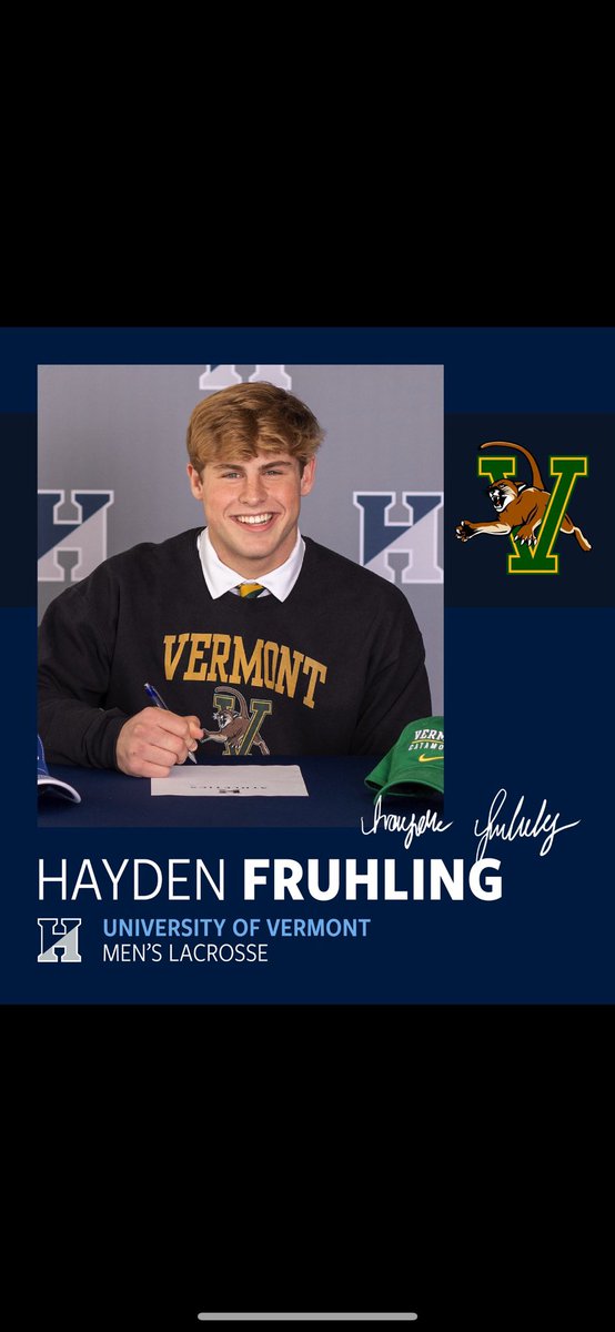 phillylacrosse's tweet photo. Congrats to Hayden Fruhling of Eclipse Lacrosse Club @EclipseLacrosse + The Hill School @hillblacrosse | PA 2022 | Att, Mid on signing with the University of Vermont (UVM), Men's D1 @uvmmlax #Vcats  @hillathletics @thehillschool https://t.co/sOxR5Dv6lo