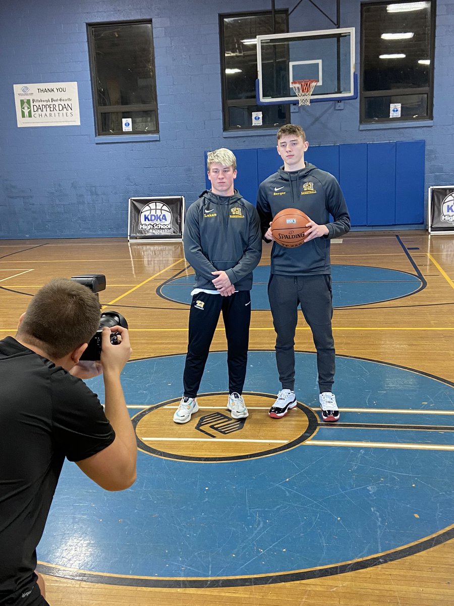 TJ Teammates @Evan_Berger41 &amp; <a href="/joe_lekse/">joe lekse</a> representing at #KDKAHoops Media Day 🏀 <a href="/BenTenuta/">Ben Tenuta</a>