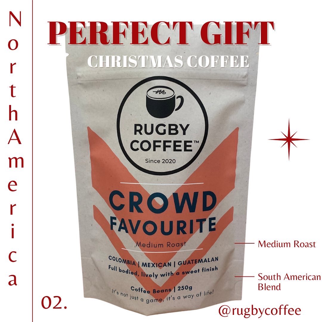 Perfect for Christmas! You can’t go wrong with these 2 roasts to a rugby&amp;coffee lover! Available in 🇺🇸 &amp; 🇨🇦 Get it early while these current roast stocks last!
#christmascoffee #rugbygifts #coffeegifts #coffeelover #rugbylover #coffeewithapurpose #itsnotjustagame #itsawayoflife