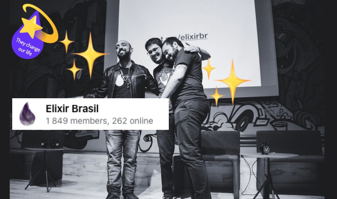 elixir_brasil's tweet photo. Obrigada a comunidade no telegram que tem crescido e ajudado com dúvidas da comunidade <3 https://t.co/V4kd3CHpZQ @renanranelli @nirev Obrigada pelo suporte por lá tb #ElixirBrasil https://t.co/6AE0EOqxyb