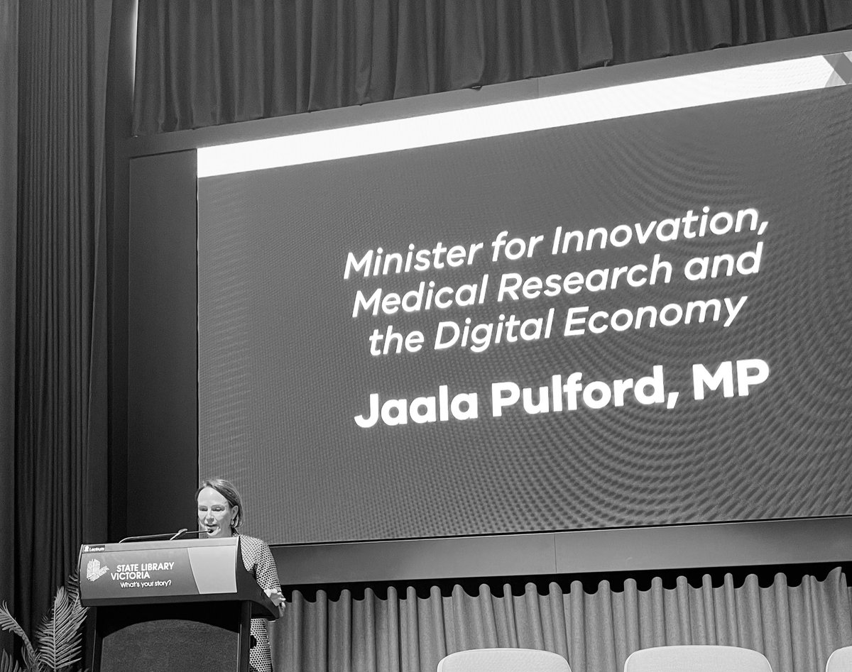 katedinon's tweet photo. Proud to live in Victoria — a state with such a rich history of innovation. Minister @JaalaPulford launching Victoria’s Innovation Statement this morning https://t.co/YXHlU7JH49