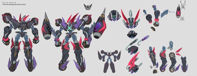 コロコロオンラインで掲載していただいた「ZEROの侵略ブラックアウト」の設定ラフです。
足のタイヤパーツ構成などはこれを描いて整理がついたのでレッドゾーン系を描く時は毎回参考にしています。 