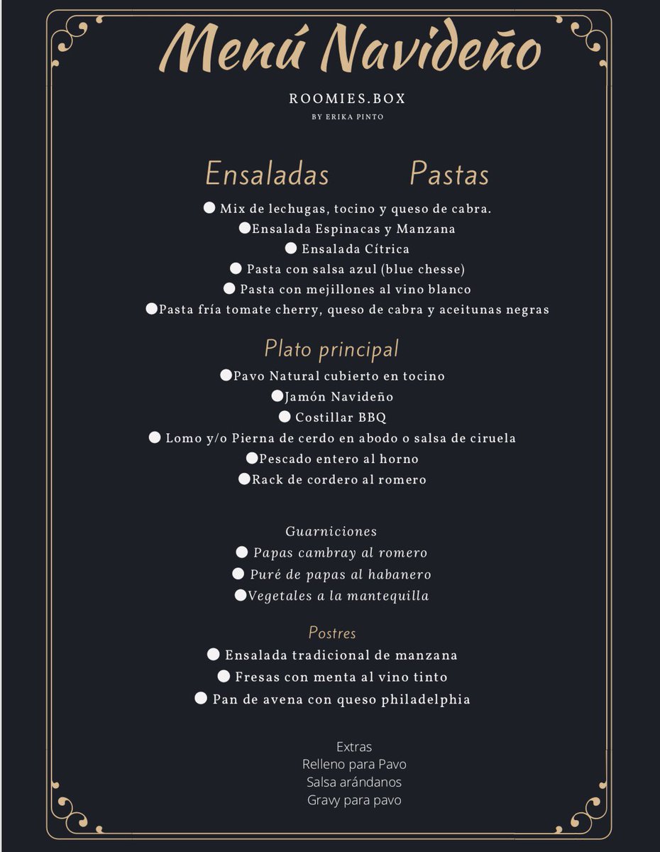 RoomiesB's tweet photo. Ya estamos listos para sus cenas navideñas!
Info DM o a nuestro WhatsApp 5552104173 https://t.co/QDCKyvr7uJ