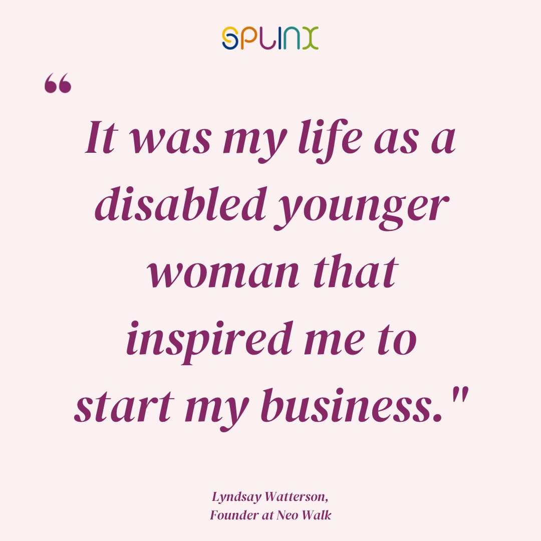 SPLINX_UK's tweet photo. Happy #Monday, everyone! It is important to remember that we can always find hope and inspiration through adversity. Read Lyndsay Watterson's inspirational story and how her disability inspired her to create Neo Walk. https://t.co/ixi8WjiH8f https://t.co/LdQP02hrmY