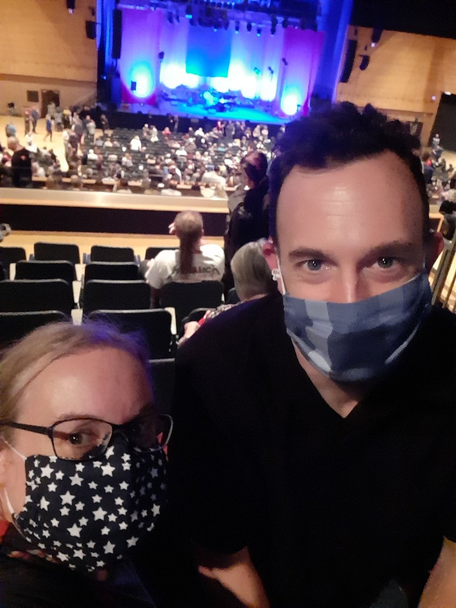 Date night with <a href="/pythag_mjw/">Martin (Mastodon: @martin@whitakernet.com)</a> to see the phenomenal <a href="/timminchin/">Tim Minchin</a> at Bournemouth.