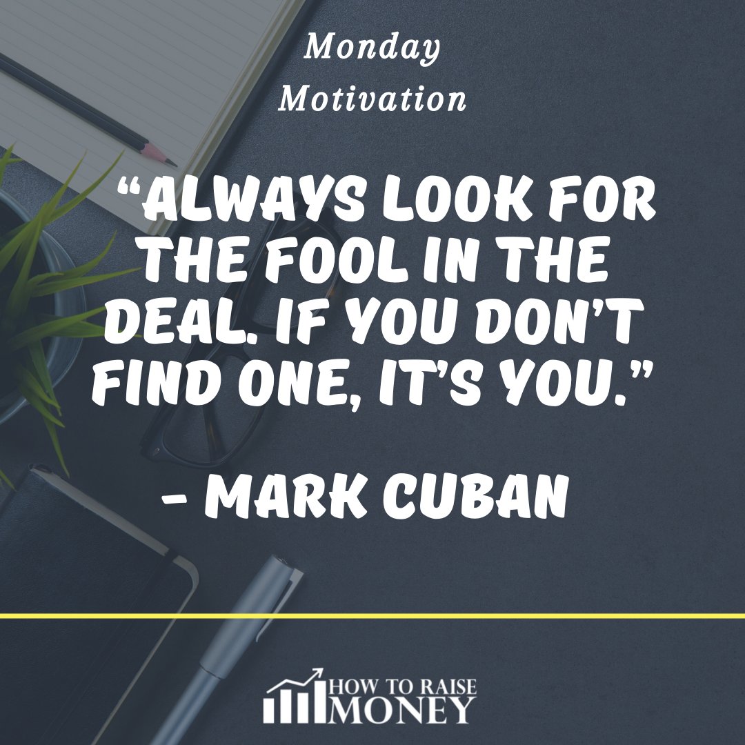 htrmoney's tweet photo. Monday Motivation! 🚨
A Monday boost to inspire you this week.💪💰
Todays quote by Mark Cuban :
#money #howtoraisemoney #htrmoney #business #howto #raisingmoney #mondaymotivation #monday #motivation #markcuban#inspirational #quote https://t.co/toAjbnutSA