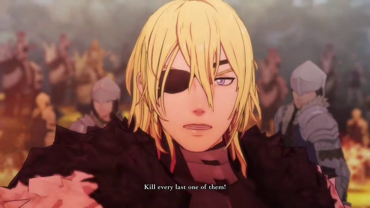 Emblem_Facts's tweet photo. FIRE EMBLEN FACT 39: In Fire Emblem: Three Houses, Dimitri's famous lins where he says to "Kill everublast one of them" is actually a reference to the fact that Three Houses lacks the Capture mechanic of Thracia 776, and therefore you must kill enemies to defeat them. https://t.co/zR3zjc2sP2