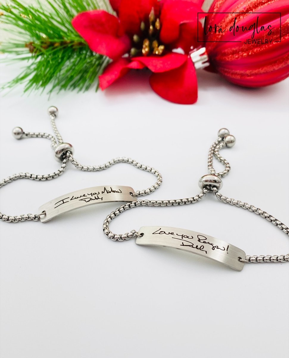 LoraDJewelry's tweet photo. All you need to do to make a stunning handwriting bracelet is:
1. Select your preferred bracelet style⠀⠀⠀⠀⠀⠀⠀⠀⠀
2. Attach a photo of your handwriting sample⠀⠀⠀⠀⠀⠀⠀⠀⠀
3. Relax, knowing you just won Christmas! 

Link in Bio
#jewelry #christmasshopping #giftidea https://t.co/ksJIz5L19N