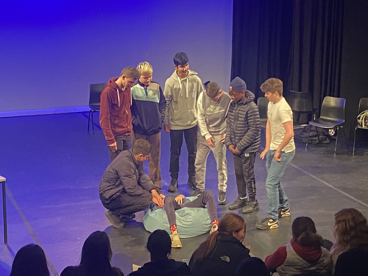 Cotton1836's tweet photo. Well done to the @Cotton1836 House drama team, a brilliant, humorous performance by a wonderful group of boys. Caspar &amp; Omar led superbly as always ☺️ https://t.co/NFUQffNLrb