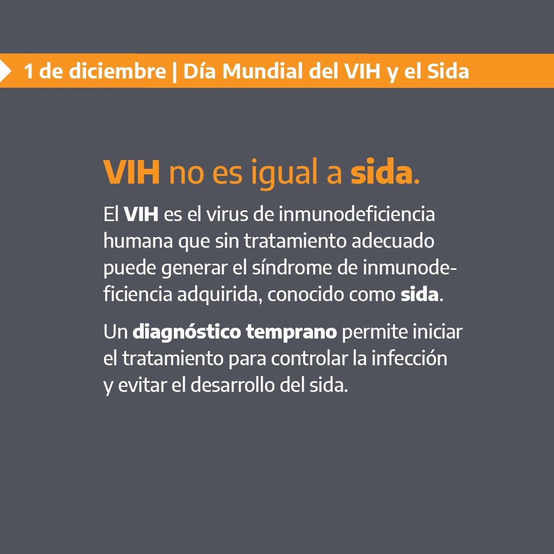 direcciondevih's tweet photo. Se viene la semana del Día Mundial del VIH y el Sida, el miércoles 1° de diciembre. 👉 Sumate durante los próximos días y compartí nuestras publicaciones. 🤗⁣
⁣
🗣 La única forma de saber si tenés el virus es haciéndote el test.⁣

#DíaMundialVIH #VIH #salud https://t.co/KygxMmGNat