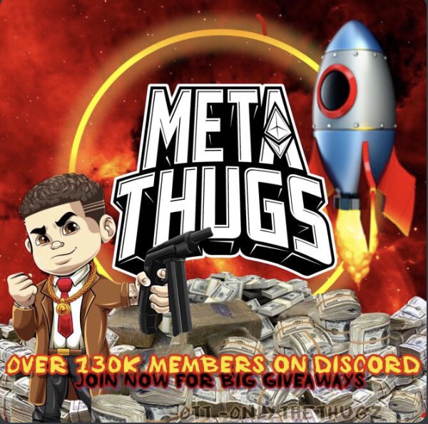 NjDevil_'s tweet photo. @AKDoesNFT @AlexxNFT @metathugs Lfg metathug family!!! #thuggedout #thugfamily #nft #NFTshill https://t.co/gRqwrXQlnA