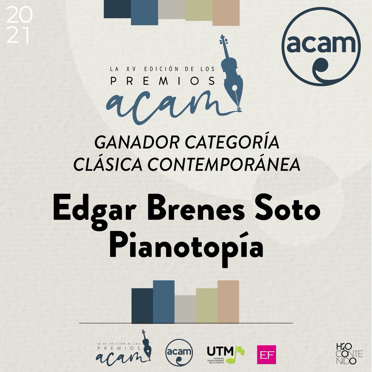 acamcostarica's tweet photo. Edgar Brenes es el ganador en la categoría Clásica Contemporánea en #PremiosACAM2021 https://t.co/StUy3ixbbJ