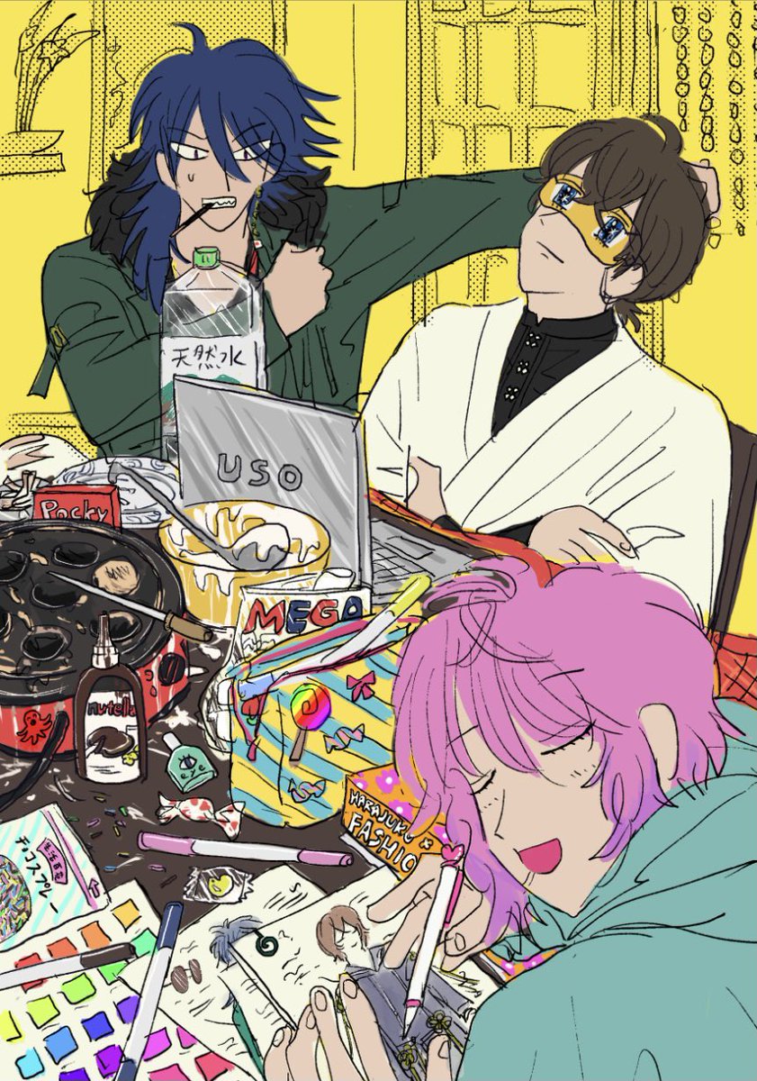 いま絵を描ける状況にないのですがオツカレッチぽい絵を置いとくね、、、おめでとうーーー!!!!!!!!!大好き!!!大好き……………ポッセが 