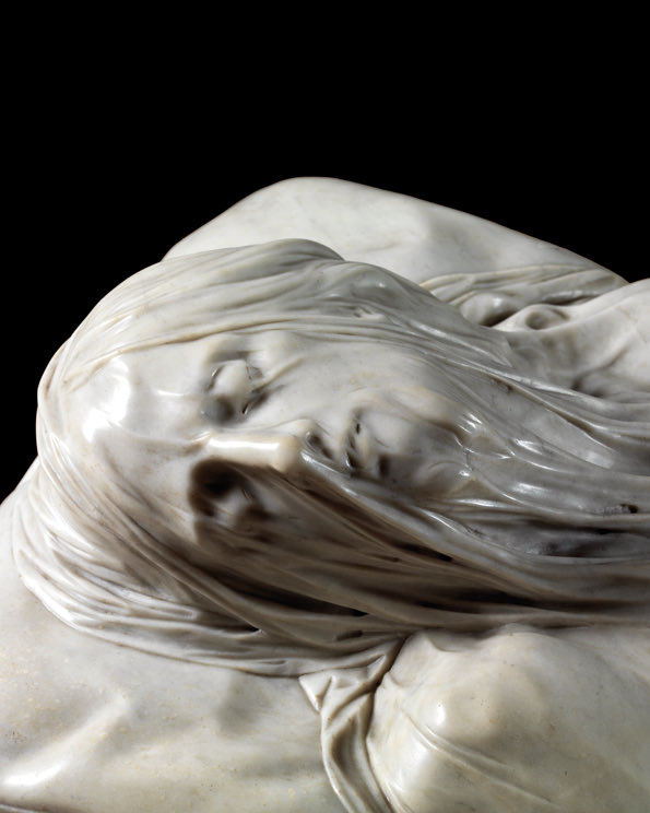 The Veiled Christ. Look at the veil carefully. It almost defies belief that this was hewn by man from marble. And yet it was. 

It was Giuseppe Sanmartino’s first major commission completed in 1753.If man can do great evil, nevertheless his capacity to do good is also boundless.
