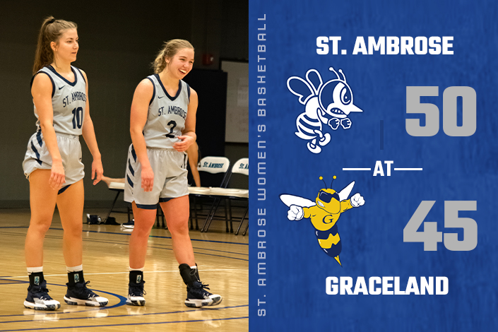 Women's Basketball: St. Ambrose holds off Graceland 50-45
 - saubees.com/article/5198.p…