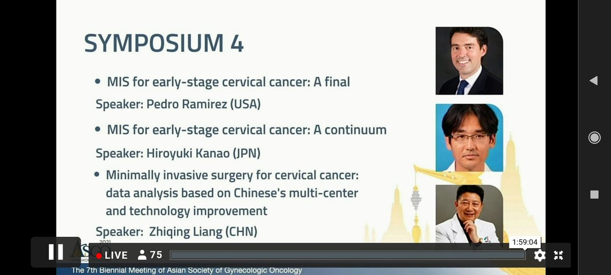 romimperio's tweet photo. MIS in Cervical Cancer #asgo #asianGO https://t.co/mcidoRmJ5J