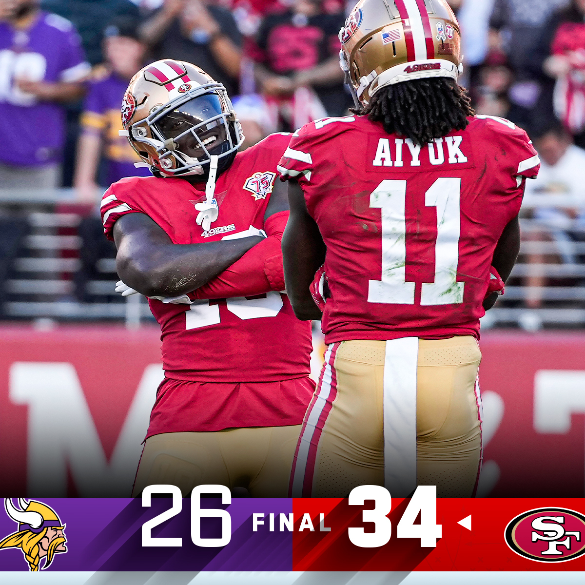 NFL on X: 'FINAL: The @49ers win their 3rd straight and improve to