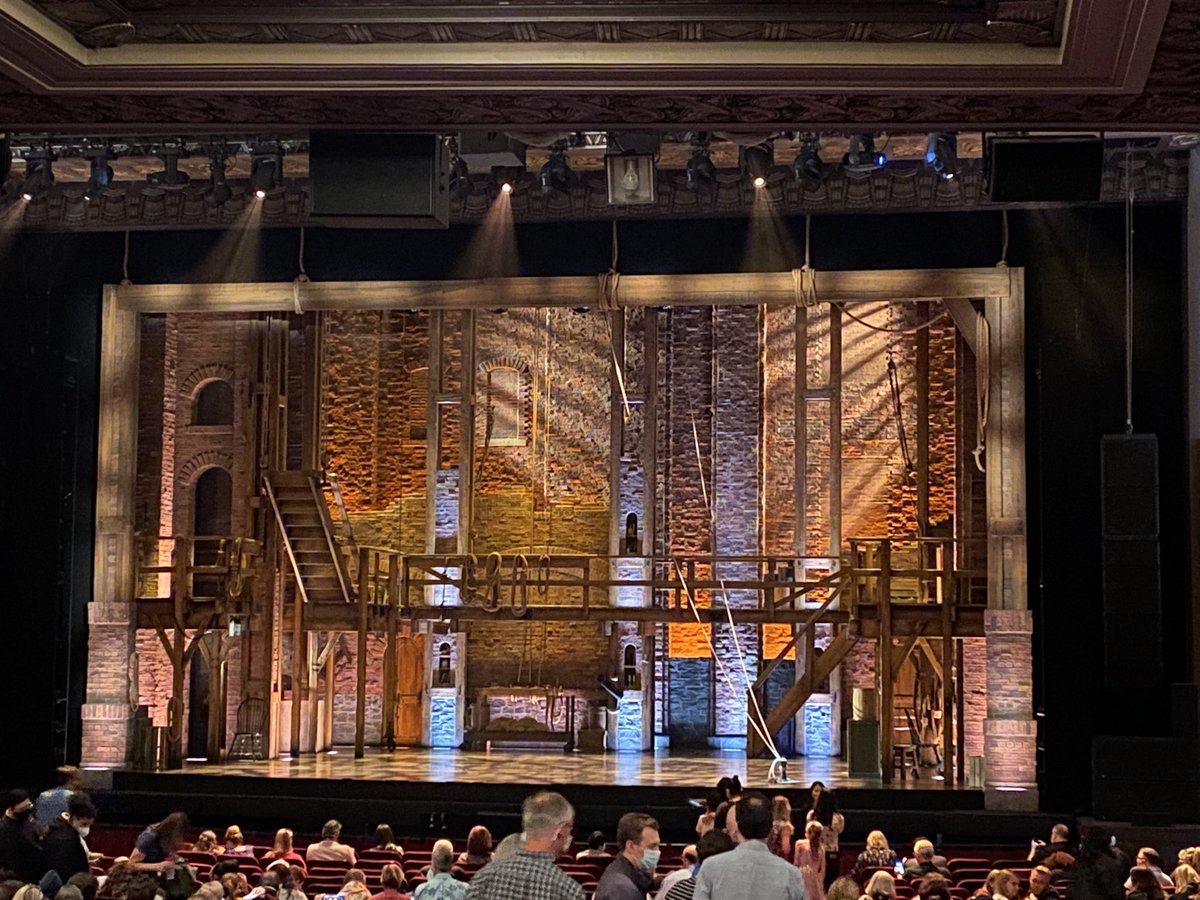 AGNgalaxygirl's tweet photo. Had a wonderful time watching #Hamilton at the @Pantages Thank you @Lin_Manuel for this beautiful performance! Iโve been inspired to read more of the Founding Fathers since seeing the movie. Live show is incredible! #WantToGoAgain #RaiseAGlass ๐ถ๐ต๐ถ๐ต๐๐๐ https://t.co/vlF2FPLN5h
