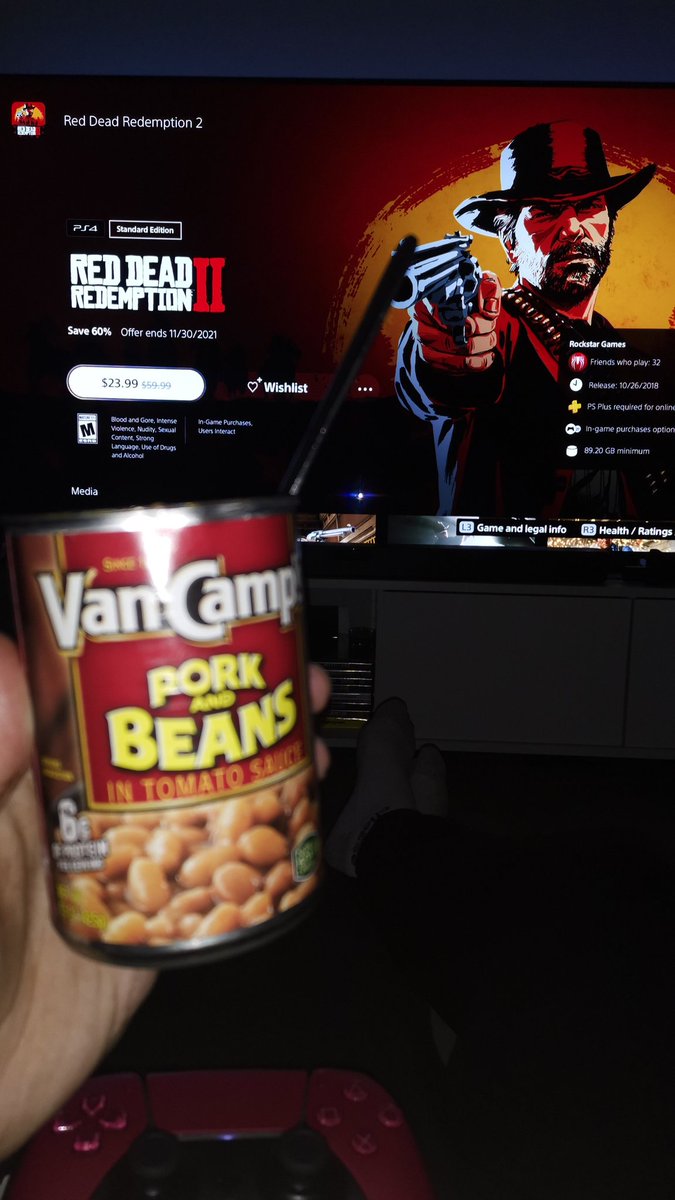 Sir_Real_One's tweet photo. I'm sitting here eating baked beans out the can like I'm gawd damn Arthur Morgan ๐๐คฃ
#drunchies #FuckTuberculosis #SaleEndsNov30 https://t.co/yt4sx9zLs4