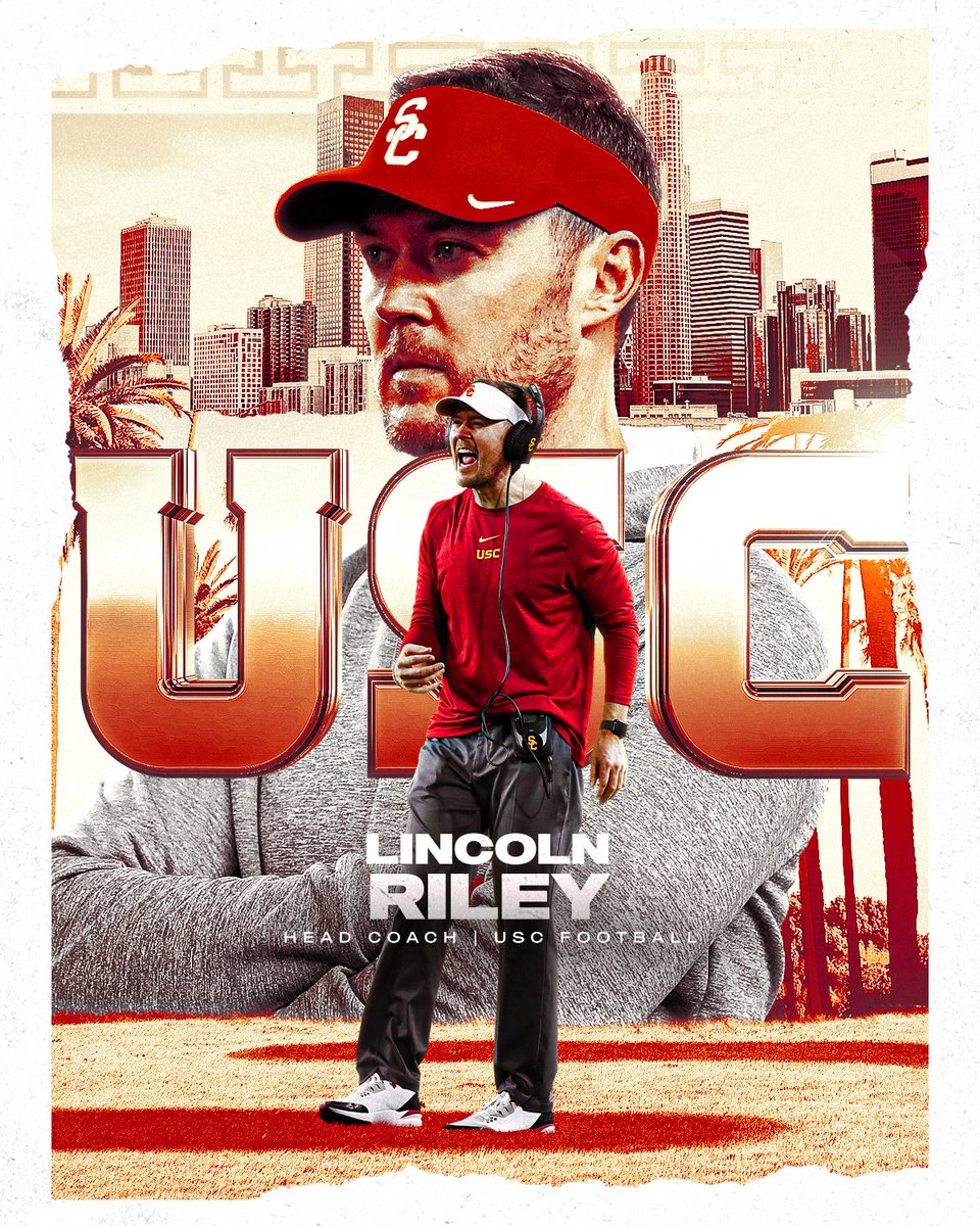 USC Football ✌️ (@uscfb) on Twitter photo We got our guy.
Join us in welcoming <a href="/LincolnRiley/">Lincoln Riley</a> and his family to Los Angeles!
#FightOn✌️ We got our guy.
Join us in welcoming <a href="/LincolnRiley/">Lincoln Riley</a> and his family to Los Angeles!
#FightOn✌️
