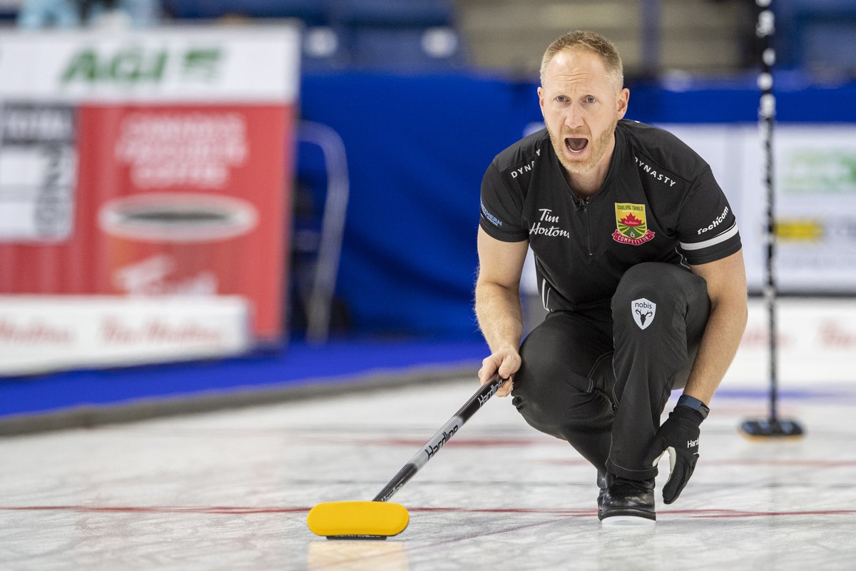 TSNCurling's tweet photo. Are you ready Canada? 

The Battle of the Brads with the Olympics on the line is next! 

Watch LIVE on TSN 1/3, TSN Direct and the TSN App. https://t.co/umrS4BnTNQ